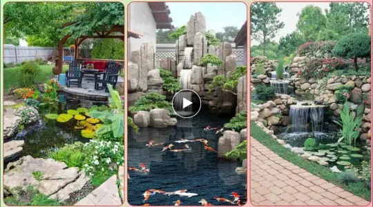 Most Gorgeous And Mind Blowing Garden Pond Design_Garden Water Fall Features