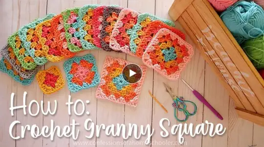 EASY CROCHET: How to Crochet a Granny Square for Beginners