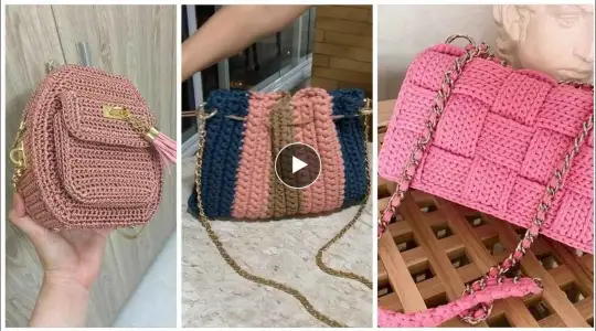 gorgeous & latest crochet knitting Handbags Designs