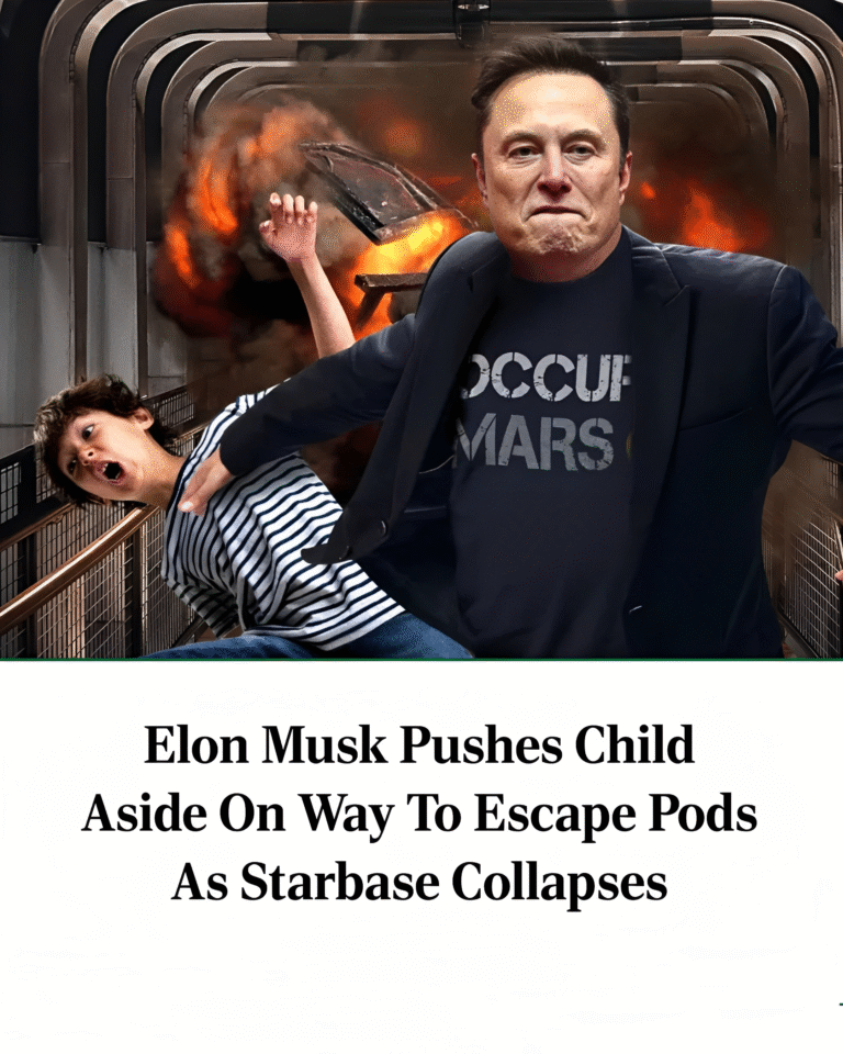 Elon Musk Pushes Child Aside On Way To Escape Pods As Starbase Collapses