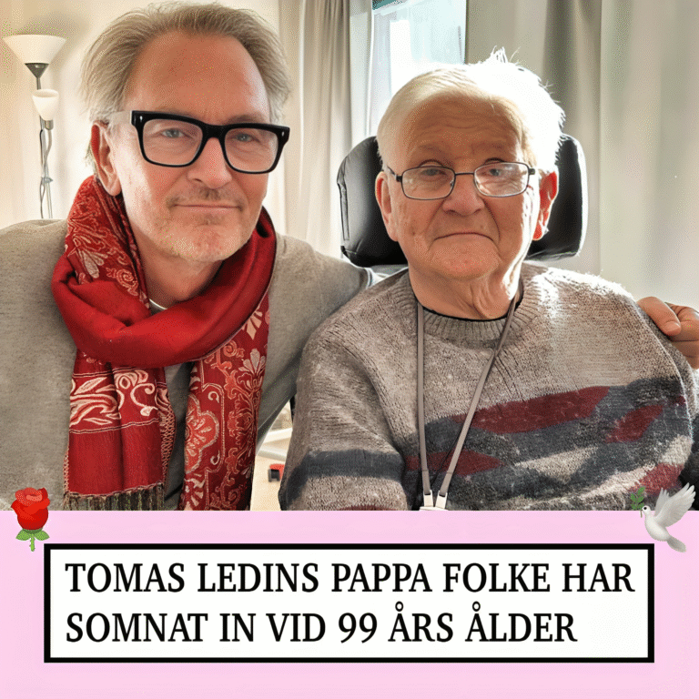 “Sorgen för Tomas Ledin – pappan Folke har somnat in”