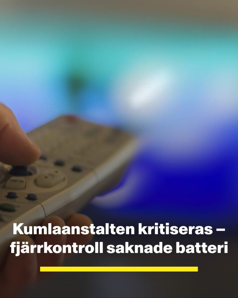 Fängelse kritiseras – fjärrkontroll utan batteri