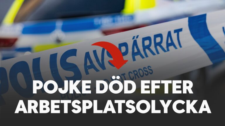 Pojke död efter arbetsplatsolycka