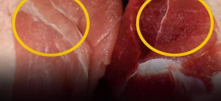 När du besöker marknaden för att handla fläskkött.