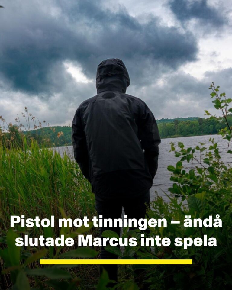 Pistol mot tinningen – ändå slutade Marcus inte spela