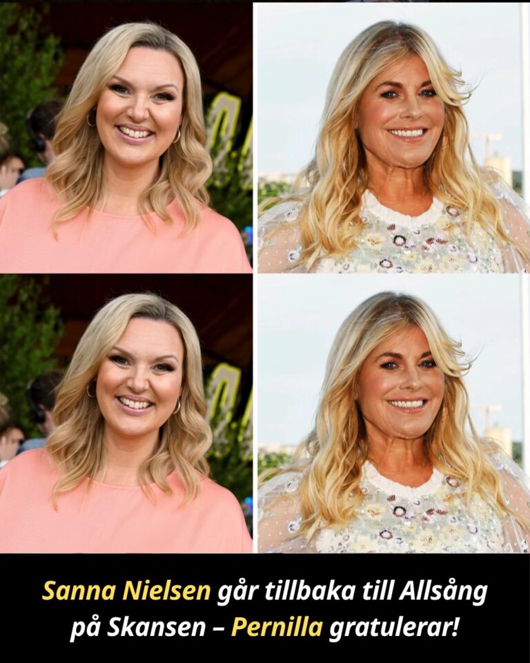 Sanna Nielsen går tillbaka till Allsång på Skansen – Pernilla gratulerar!