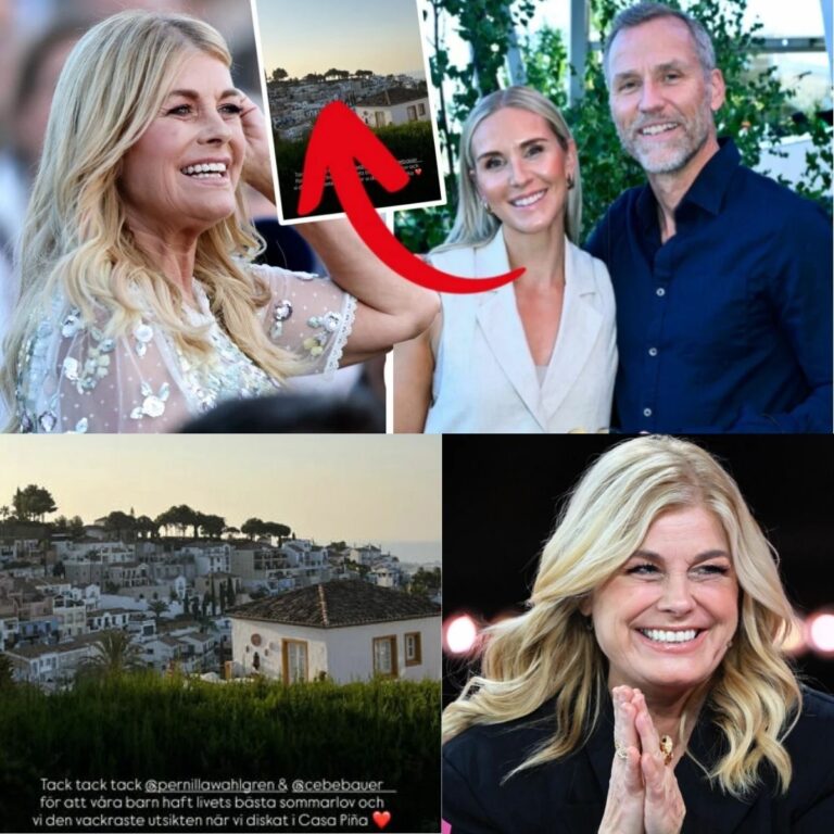 Christian Bauers dotter jublar – tagit över Pernilla Wahlgrens lyxhus: ”Tack tack tack”