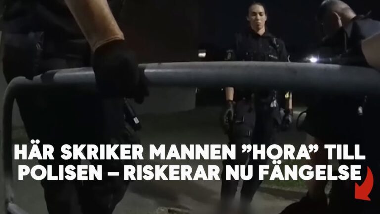 Här skriker mannen till polisen – riskerar fängelse efter nya lagen