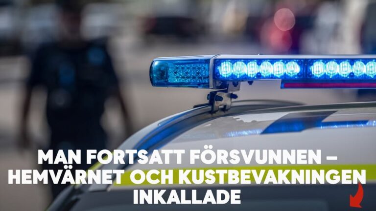 Äldre man fortsatt försvunnen – Hemvärnet och Kustbevakningen inkallade