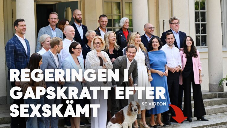 Här brister regeringen ut i gapskratt – efter sexskämtet