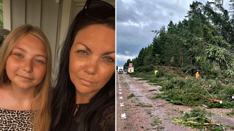 Terece och Wilda hamnade mitt i tromben: ”Det bara toksmällde”