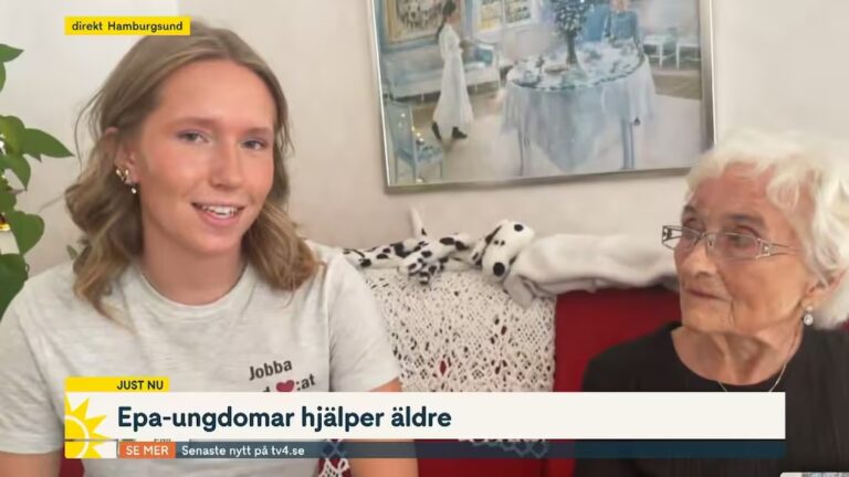 Här hjälper epa-ungdomar äldre: ”Världens bästa sommarjobb”