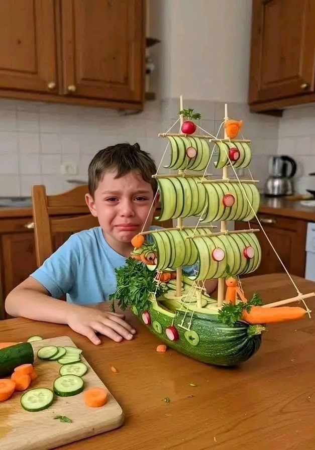 ”En liten kapten med ett stort hjärta – pojkens tårar över sitt unika skolprojekt”