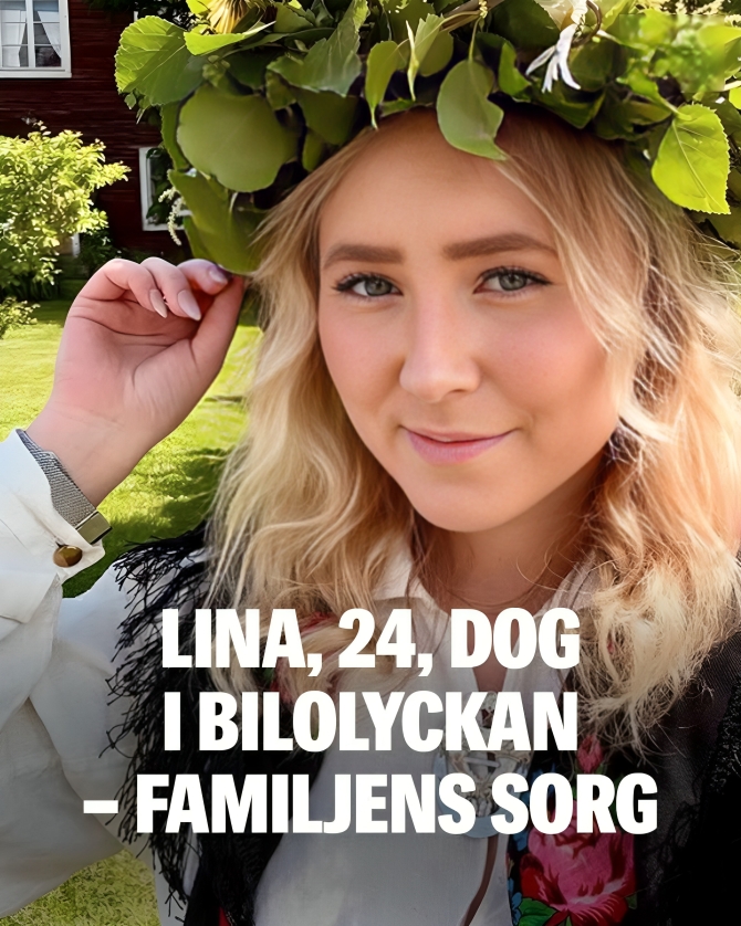 Lina, 24, dog i bilolyckan utanför Bollnäs
