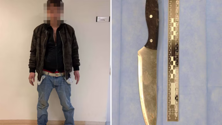 SKRÄCKDRAMA PÅ DOLLARSTORE – STAL KNIV & SKAR HALSEN AV SITT EX!