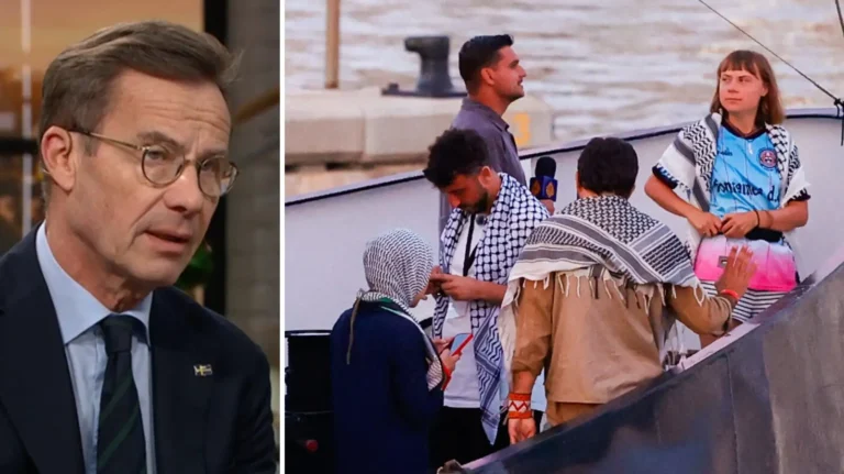 Kristersson om Thunbergs konvoj mot Gaza: Farligt