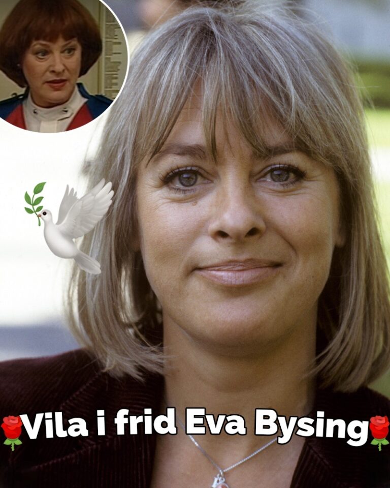 Sångerskan och skådespelaren Eva Bysing är död – blev 82 år gammal