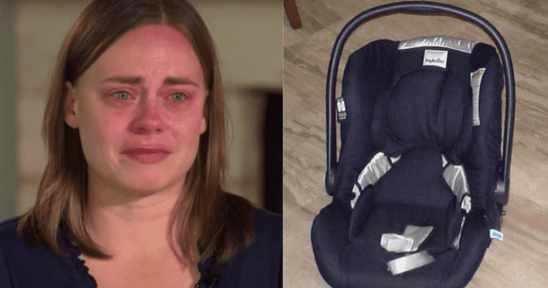 Mamma varnar efter bebis dött i sin bilbarnstol