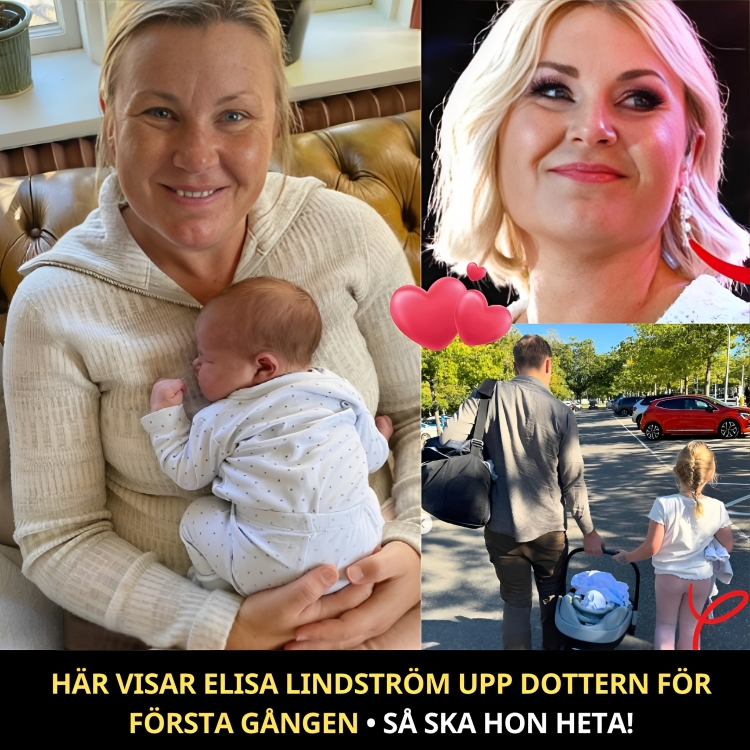 Här visar Elisa Lindström upp dottern för första gången – avslöjar namnet och lyckan i familjen