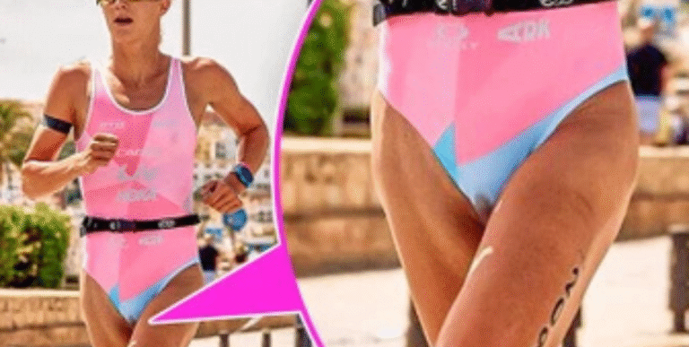 En idrottare fick mens under ett lopp och svarade på kritik med ett starkt budskap