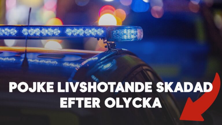 Pojke livshotande skadad efter olycka