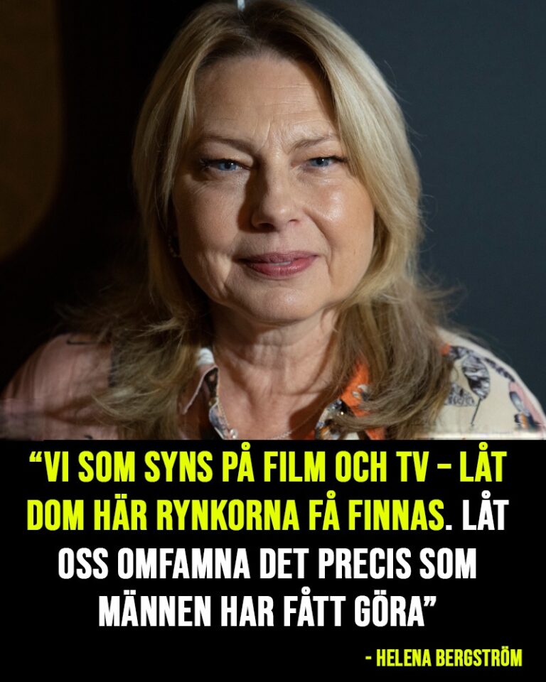 Helena Bergström: ”Låt rynkorna få finnas – vi ska omfamna åldrandet”