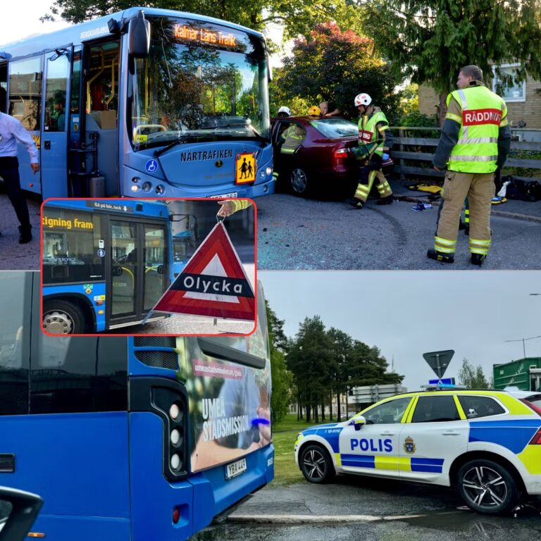“Buss och bil kolliderade i Kalmar – en person omkommen i den allvarliga olyckan”