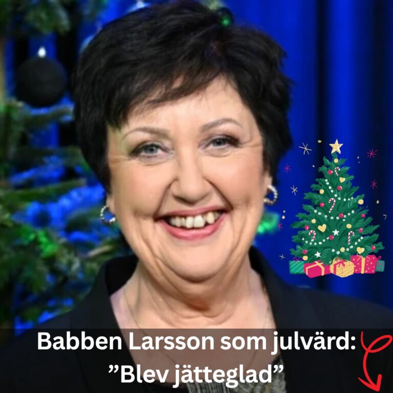 Babben Larsson vald till julvärd – stora lyckan: ”Jätteglad när de frågade”