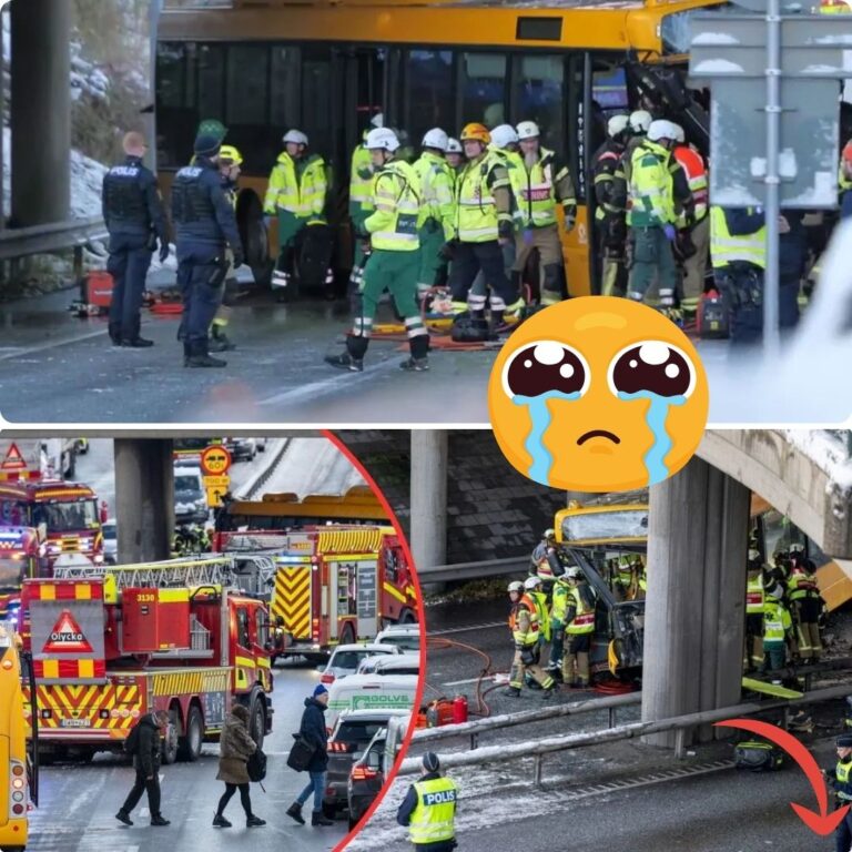 Buss i krasch – två svårt skadade