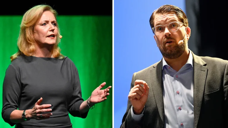 Kraftfullt och utan tvekan i sitt första tal: ”SD:s inflytande måste stoppas – nu!”