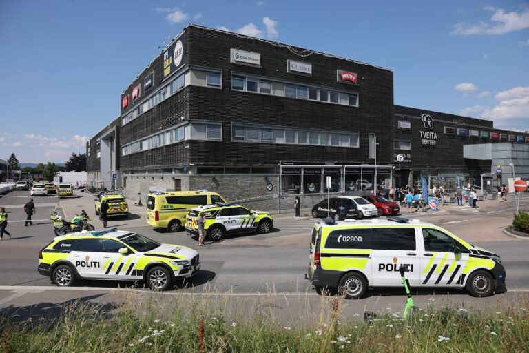 Skottlossning på köpcentrum i Oslo