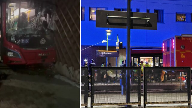16 skadade i busskrasch – chaufför till sjukhus med helikopter