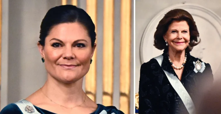 Victoria strålar under galakvällen – matchar med mamma Silvia!