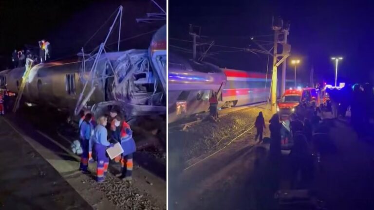 Minst 39 döda i tågolyckan