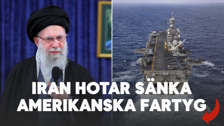 Iran hotar sänka amerikanska fartyg