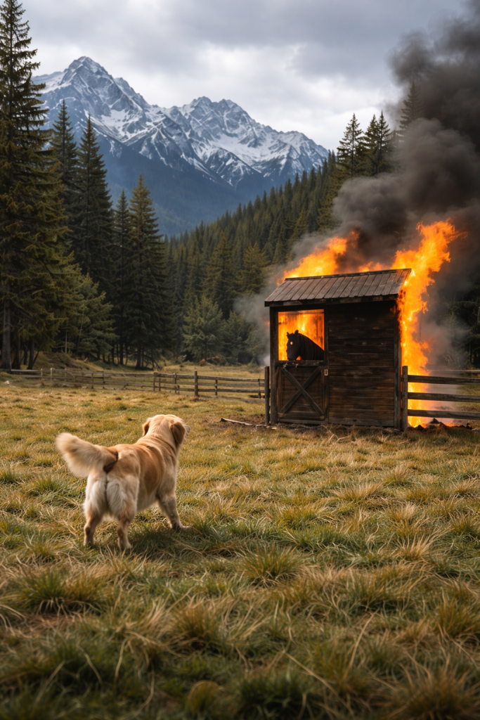 A Loyal Dog Saved a Horse from a Burning Stable Just in Time – HOME